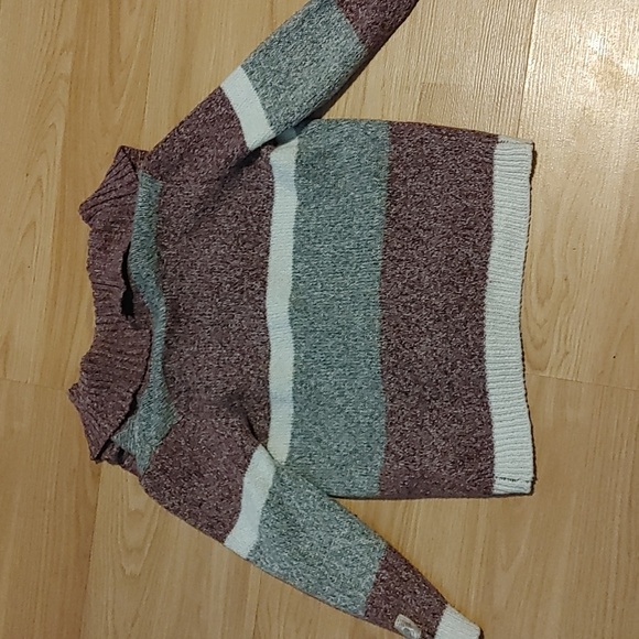 Silver Jeans Cozy Striped Sweater Sz 4 - Picture 6 of 8